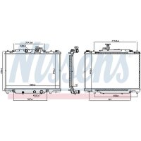 NISSENS 607188 Kühler, Motorkühlung