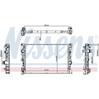 NISSENS 607205 Kühler, Motorkühlung