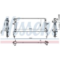 NISSENS 607215 Kühler, Motorkühlung