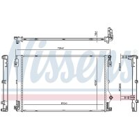 NISSENS 607344 Kühler, Motorkühlung