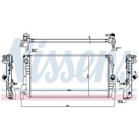 NISSENS 60863 Kühler, Motorkühlung