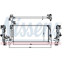 NISSENS 60865 Kühler, Motorkühlung