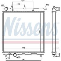 NISSENS 61279 Kühler, Motorkühlung