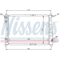 NISSENS 61630 Kühler, Motorkühlung