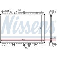 NISSENS 62431A Kühler, Motorkühlung