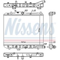 NISSENS 630708 Kühler, Motorkühlung