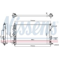 NISSENS 630769 Kühler, Motorkühlung