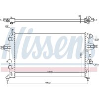 NISSENS 63091 Kühler, Motorkühlung