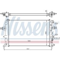 NISSENS 63095A Kühler, Motorkühlung