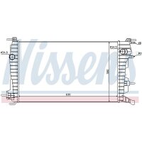 NISSENS 637616 Kühler, Motorkühlung