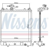 NISSENS 64175A Kühler, Motorkühlung