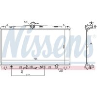 NISSENS 646906 Kühler, Motorkühlung