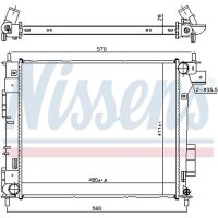 NISSENS 666204 Kühler, Motorkühlung