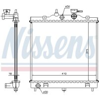 NISSENS 66655 Kühler, Motorkühlung