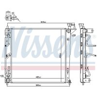 NISSENS 66763 Kühler, Motorkühlung