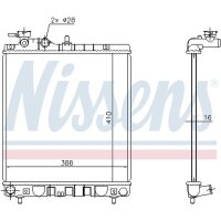 NISSENS 675006 Kühler, Motorkühlung
