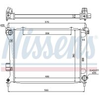 NISSENS 67549 Kühler, Motorkühlung