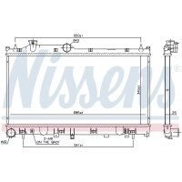 NISSENS 67745 Kühler, Motorkühlung