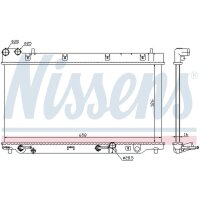 NISSENS 68098 Kühler, Motorkühlung