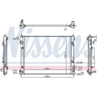 NISSENS 686802 Kühler, Motorkühlung