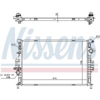 NISSENS 69249 Kühler, Motorkühlung