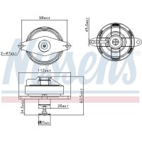 NISSENS 98197 AGR-Ventil