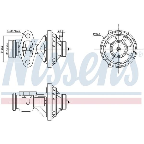 NISSENS 98390 AGR-Ventil