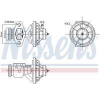 NISSENS 98390 AGR-Ventil