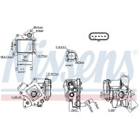 NISSENS 98524 AGR-Ventil