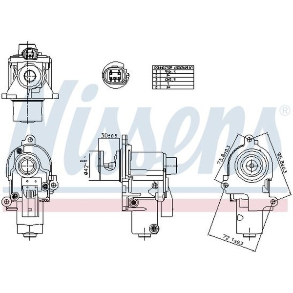 NISSENS 98553 AGR-Ventil