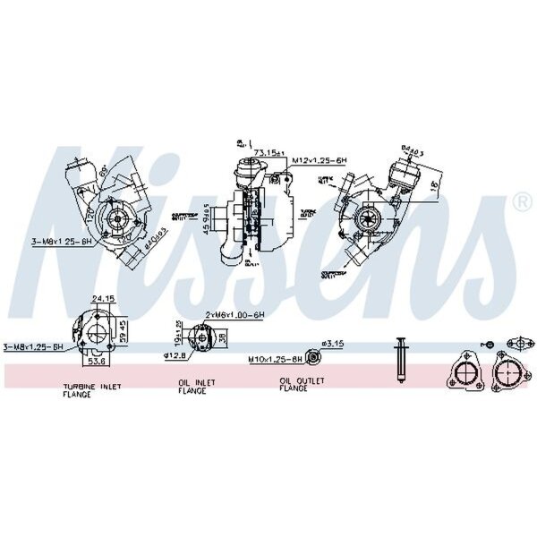 NISSENS 93224 Lader, Aufladung