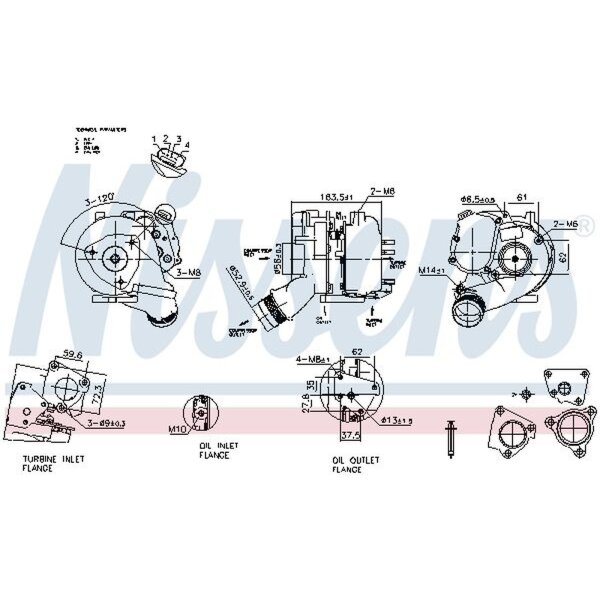NISSENS 93280 Lader, Aufladung