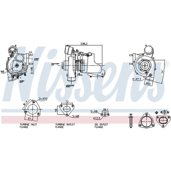 NISSENS 93730 Lader, Aufladung
