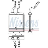 NISSENS 70017 Wärmetauscher, Innenraumheizung