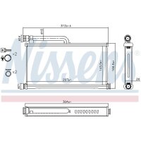 NISSENS 70233 Wärmetauscher, Innenraumheizung