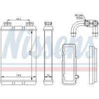 NISSENS 70520 Wärmetauscher, Innenraumheizung