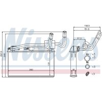 NISSENS 70529 Wärmetauscher, Innenraumheizung