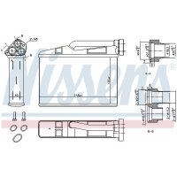 NISSENS 70530 Wärmetauscher, Innenraumheizung