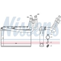 NISSENS 70531 Wärmetauscher, Innenraumheizung