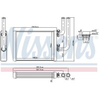 NISSENS 707076 Wärmetauscher, Innenraumheizung
