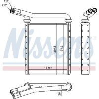 NISSENS 707090 Wärmetauscher, Innenraumheizung