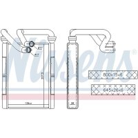 NISSENS 707094 Wärmetauscher, Innenraumheizung
