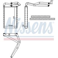 NISSENS 707177 Wärmetauscher, Innenraumheizung
