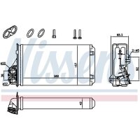 NISSENS 707184 Wärmetauscher, Innenraumheizung