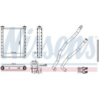 NISSENS 707198 Wärmetauscher, Innenraumheizung
