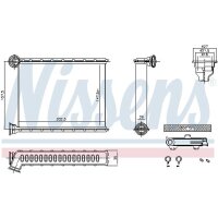 NISSENS 707199 Wärmetauscher, Innenraumheizung