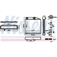 NISSENS 707213 Wärmetauscher, Innenraumheizung