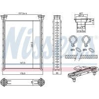NISSENS 707214 Wärmetauscher, Innenraumheizung