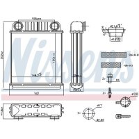 NISSENS 707216 Wärmetauscher, Innenraumheizung