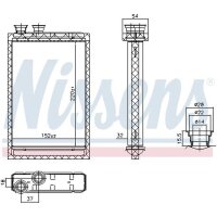 NISSENS 707224 Wärmetauscher, Innenraumheizung